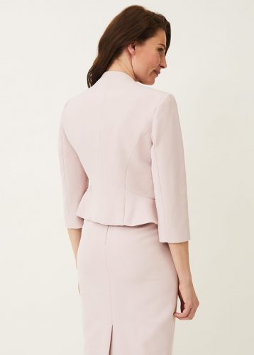 Phase Eight Mariposa Occasion Jacket Antique Rose Pink Blush