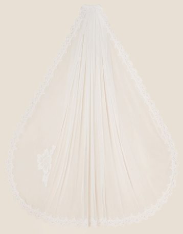 Monsoon Vicki lace veil, Ivory - Image 2