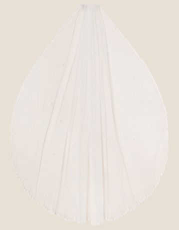 Monsoon Veera Embellished Bridal Veil Ivory