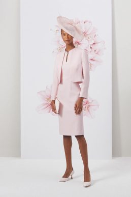 Hobbs Ana Shift Dress Blush Light Pink