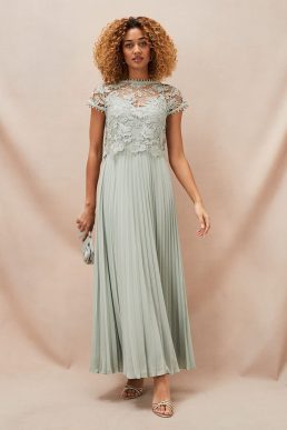 Phase Eight Michelle Double Layer Maxi Dress Mint Green Eau De Nil