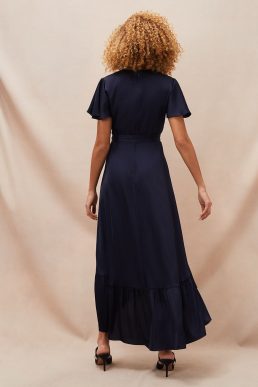 Phase Eight Nancie Elipse Hem Bridesmaid Dress Navy Blue