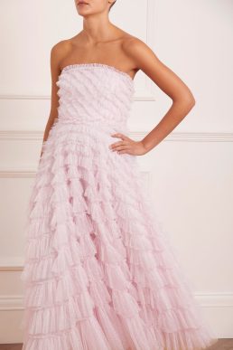 Needle & Thread Elizabeth Rose Corset Ankle Gown Lilac Purple Blush Pink