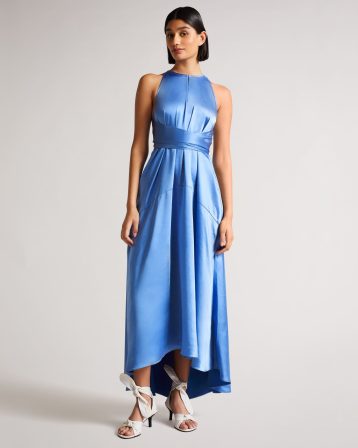 Ted Baker Mmilly High Low Maxi Dress Light Blue