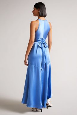 Ted Baker Mmilly High Low Maxi Dress Light Blue