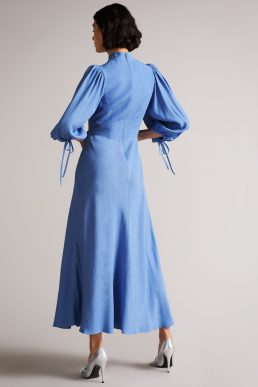 Ted Baker Ninora Midi Dress Light Blue
