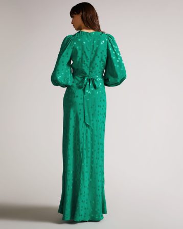 Ted Baker Tallyia Maxi Dress with Seam Detailing Green