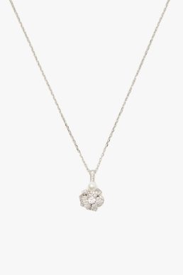 Kate Spade bouquet toss rose pendant white multi