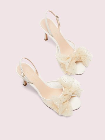 Kate Spade bridal sparkle heels bridal cream parchment