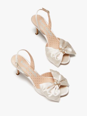 Kate Spade happily slingback pumps bridal ivory