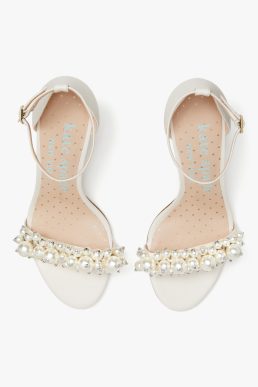 Kate Spade rosa sandals bridal ivory