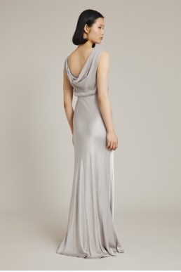 Ghost Claudia Bridesmaid Maxi Dress Silver Lake