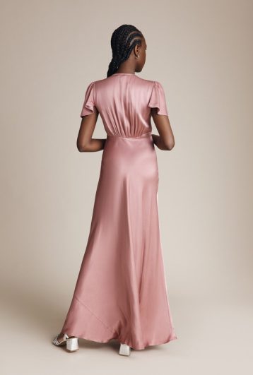 Ghost Delphine Frill Bridesmaid dress Rose Pink