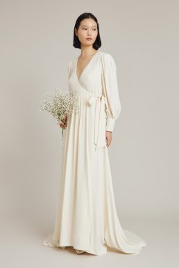 Ghost Hope Sleeve Wedding Dress Cloud Dancer Ivory