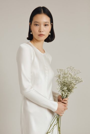 Ghost Mari Sleeve Wedding Dress Ivory