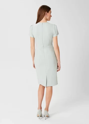 Hobbs Ana Shift Dress Sage Green