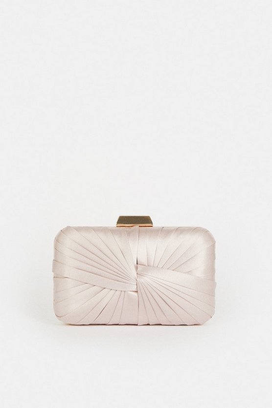 Premium Satin Twist Clutch Bag
