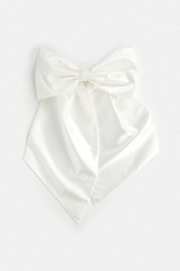 Coast Bridal Structured Twill Waist Bow Ivory