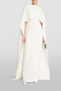 ROKSANDA Draped-Sleeve Elina Bridal Gown Ivory