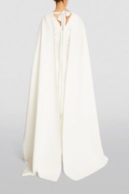 ROKSANDA Draped-Sleeve Elina Bridal Gown Ivory