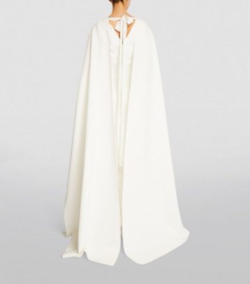 ROKSANDA Draped-Sleeve Elina Bridal Gown Ivory
