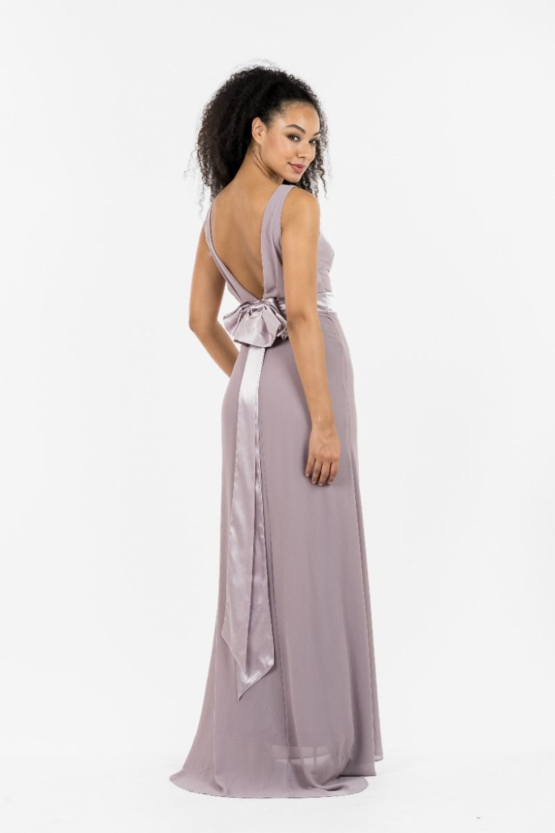 Lavender grey bridesmaid dresses hotsell