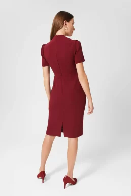 Hobbs Isla Shift Dress Red