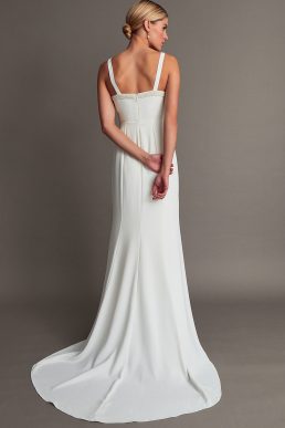 Monsoon Kate pearl trim bridal maxi dress ivory