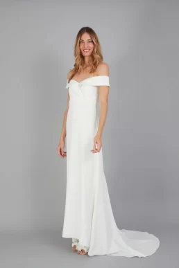 Monsoon Nancy bardot bridal maxi dress ivory