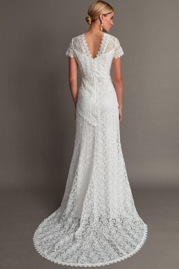 Monsoon Sienna lace bridal maxi dress ivory