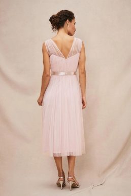 Phase Eight Ella Tulle short Bridesmaid Dress Blush Pink