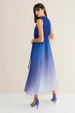 Phase Eight Piper Ombre Maxi Dress, Blue White