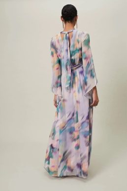 Phase Eight Selene Printed Maxi Dress Lilac Multi