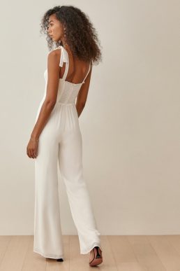 Reformation Alfred Jumpsuit Gossamer Ivory