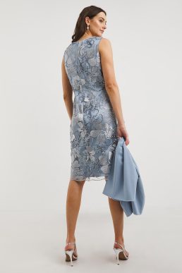 Joanna Hope Joanna Hope Light Blue Sequin Dress and Jacket