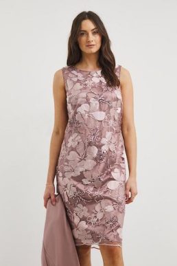 Joanna Hope Joanna Hope Blush Sequin Dress and Jacket Blush