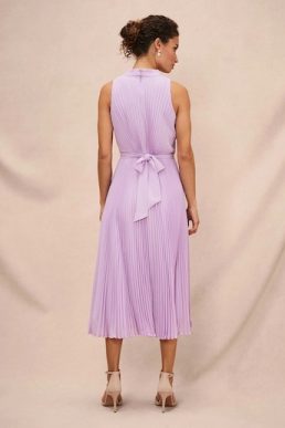 Phase Eight Simara Pleat Dress Crocus Lilac