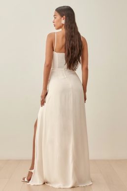 Reformation Ingrid Maxi Dress Ivory
