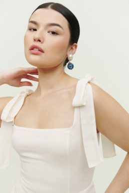 Reformation Westerly Dress Bridal Maxi Dress Ivory