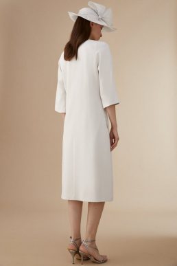 Coast Lisa Tan Premium Edge To Edge Tailored Longline Jacket Grey