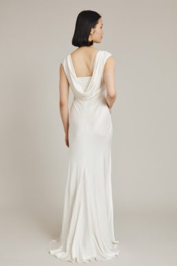 Ghost Olivia Satin Maxi Wedding Dress Ivory
