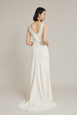 Ghost Phoebe Crepe Maxi Wedding Dress Ivory