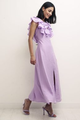 Nobody's Child Petite Lilac Coco Midi Dress TENCEL™ LYOCELL