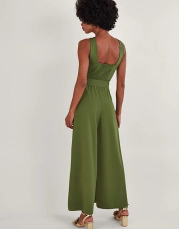 Monsoon Jersey smart cross-over jumpsuit green - Image 3