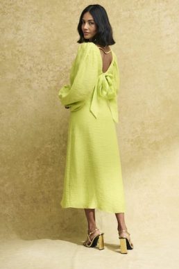 Nobody's Child Fearne Cotton Lime Green Zendaya Midi Dress
