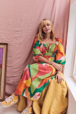 Nobody's Child Fearne Cotton Multi Square Neck Franzie Midi