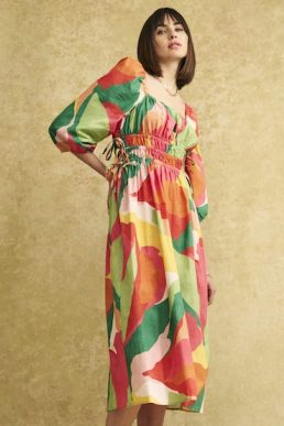 Nobody's Child Fearne Cotton Multi Square Neck Franzie Midi