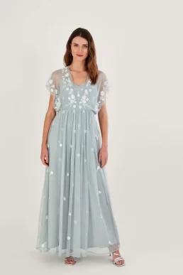 Monsoon Sophie embroidered maxi bridesmaid