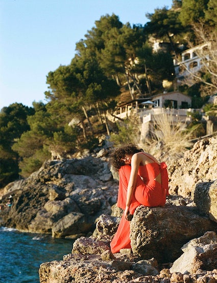 Nobody's Child Black Tie Back Rory Jumpsuit, Red