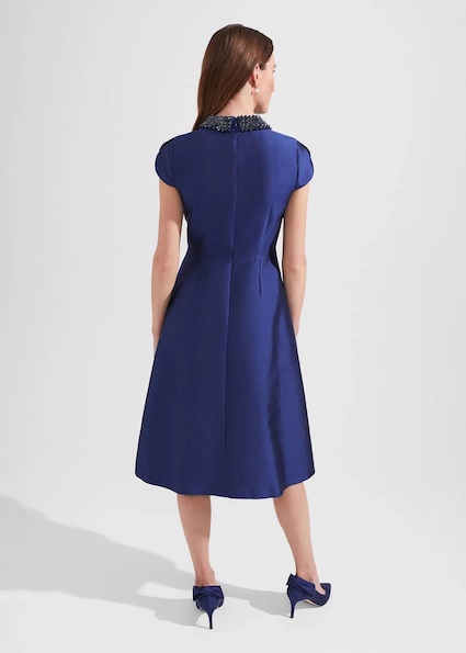 Royal blue sale beaded gown